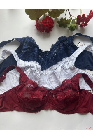 Бюстгальтер з м"якими чашками та мереживом Lanny Mode 11171 